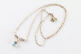 Topaz & Diamond Necklace