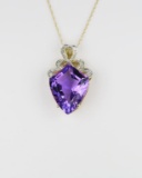 Beautiful Shield Shaped Amethyst