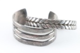 Lot of 2 Mexican Sterling Cuffs