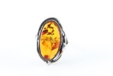 Whimsical Amber Ring