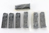 Lot Of Seven Hi Cap .45 Acp Mags