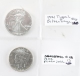 Lot of 2 Silver Dollars