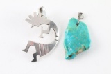 Lot of 2 Native American Pendants