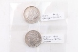 Lot of 2 Morgan Silver Dollars