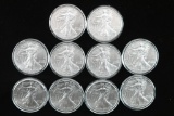 Lot of 10 2011 Liberty Silver Dollars