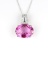 Gorgeous Created Pink Sapphire and Diamond