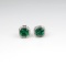Attractive Chatham Created Emerald Earrings