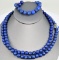 Rich Cobalt Blue Lapis Prayer Beads