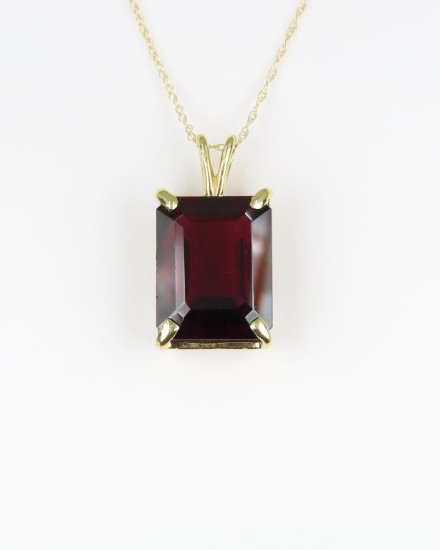 Alluring Large Red Garnet Pendant