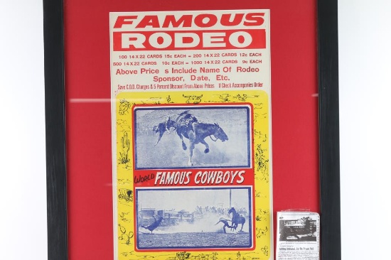 World Famous Rodeo Poster