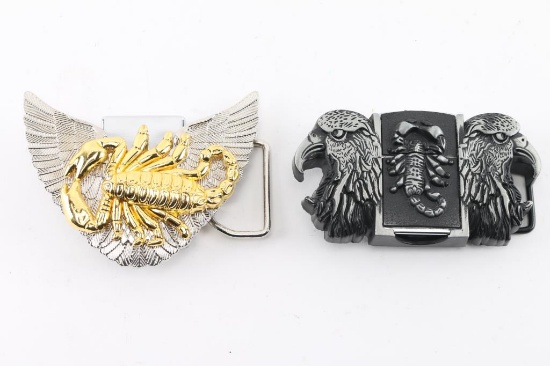 (2) Biker Belt Buckles