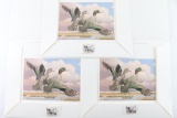 Lot of 3 Waterfowl Habitat Duck Stamp Prints