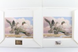 Lot Of Two Waterfowl Habitat Duck Stamp Prints