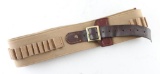 Canvas and Leather Cartridge Belt