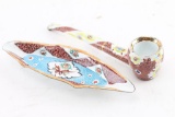 Beautiful Hand Painted Porcelain Pipe
