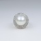 Elegant South Sea Pearl and Diamond Ring