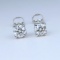 Dazzling Pair of ‘IDEAL’ cut Tiffany Style Diamond
