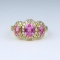 Captivating Vivid Pink Sapphire and Diamond Ring
