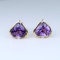 Amazing Amethyst and Diamond Earrings