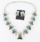 Navajo Turquoise Squash blossom