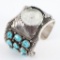 Navajo Turquoise Watchband Cuff