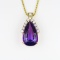 Marvelous Amethyst and Diamond Pendant