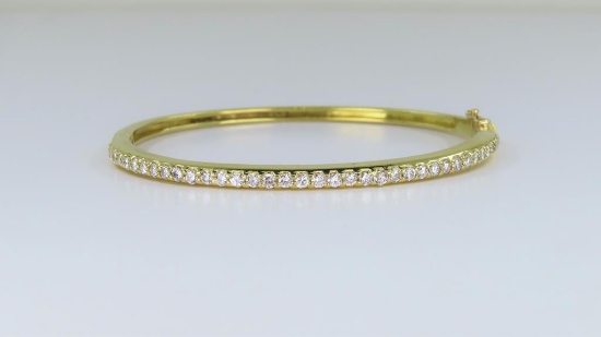 Fine Quality Tiffany style Diamond Bangle