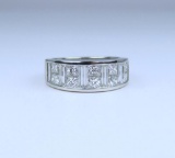 Brilliant Extra Fine Quality Platinum Diamond Ring