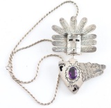 Hopi Sterling Drop Pendant