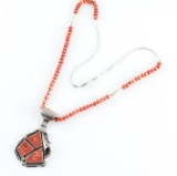 Navajo Coral Necklace