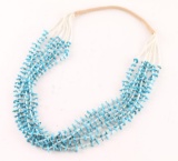 7 Strand Turquoise Necklace