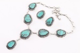 High Quality Navajo Turquoise Squash Blossom