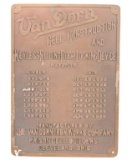 Antique Van Dorn Prison Doors Plaque