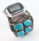 Navajo Turquoise Watchband Cuff