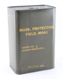 Vintage M9A1 Gas Mask in Spam Can