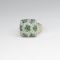 Glamorous Tsavorite Garnet & Diamond Ring