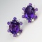 Spectacular Amethyst and Diamond Earrings