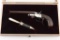 Belgian Double Barrel Pistol & Knife Set .44 Cal.