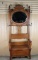 Hall Tree Chair with Mirror