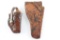 Lot of 2 Tooled Holsters