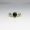 Brilliant Blue Sapphire and Diamond Ring