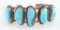 Navajo 5 Stone Turquoise Cuff
