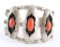 Navajo Coral Shadowbox Cuff
