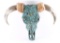 Turquoise Decorated Bull Skull