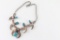Navajo Bear Claw, Turquoise, and Coral Necklace