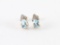 Pretty Ladies Topaz & Diamond Stud