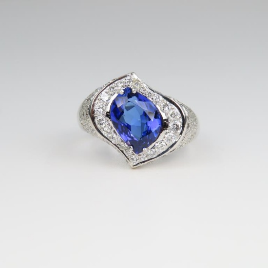 Spectacular Designer Tanzanite & Diamond