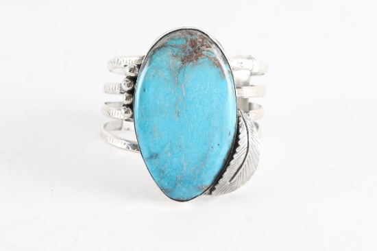 Large Navajo Turquoise Cuff