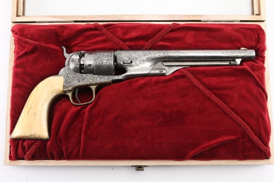 Engraved Colt 1860 Army .44 Cal SN: 158863
