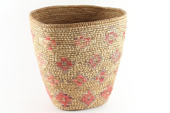 Large Salish Indian Basket